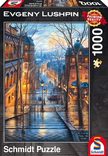 Schmidt, puzzle, Evgeny Lushpin, Poranek w Montmartre, 1000 el. Schmidt