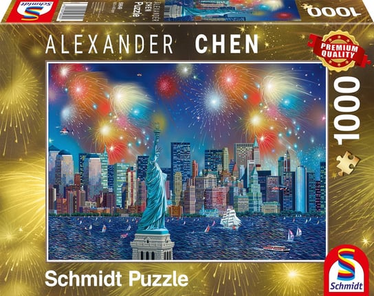 Schmidt, puzzle, Fajerwerki nad Statuą Wolności, 1000 el. Schmidt