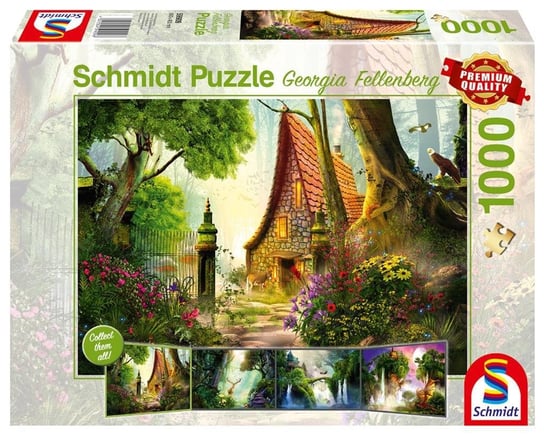 Schmidt, puzzle, Georgia Fellenberg Dom na polanie, 1000 el. Schmidt