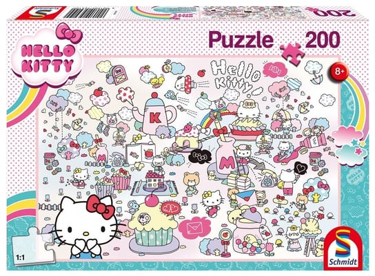 Schmidt, puzzle, Hello Kitty, Świat Hello Kitty, 200 el. Schmidt