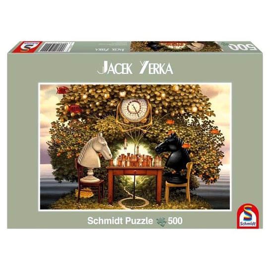 Schmidt, puzzle, Jacek Yerka, Partia szachów, 500 el. Schmidt