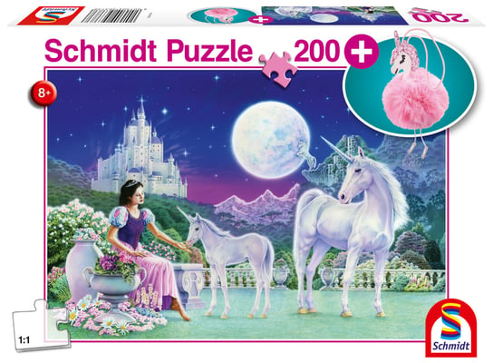 Schmidt, puzzle, Jednorożec z brelokiem, 200 el. Schmidt