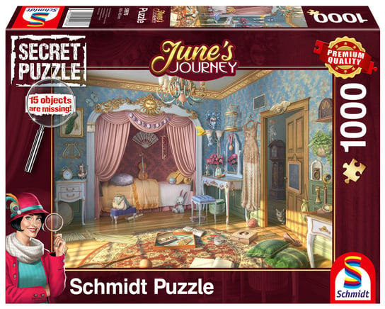 Schmidt, puzzle, June's Journey (Secret Puzzle) Sypialnia June, 1000 el. Schmidt