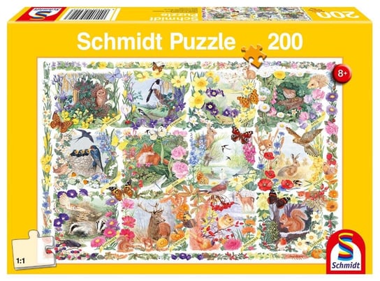 Schmidt, puzzle, Kalendarz przyrodniczy, 200 el. Schmidt