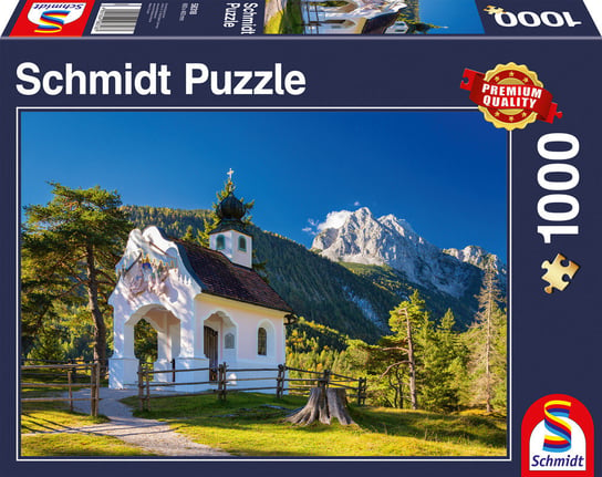 Schmidt, puzzle, Kaplica w Alpach Bawarskich, 1000 el. Schmidt