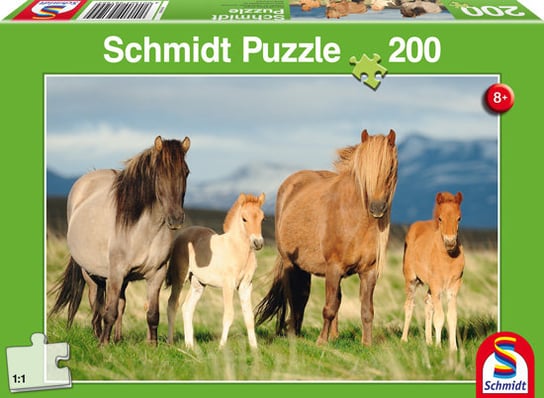 Schmidt, puzzle, Konie - rodzinne zdjęcie, 200 el. Schmidt