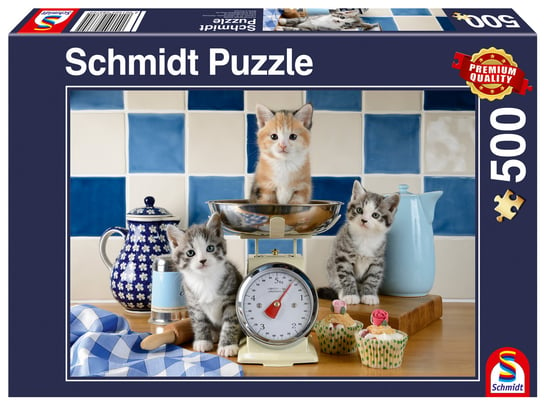 Schmidt, puzzle, Koty w kuchni, 500 el. Schmidt