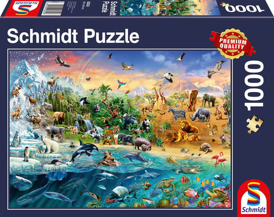 Schmidt, puzzle, Królestwo zwierząt, 1000 el. Schmidt
