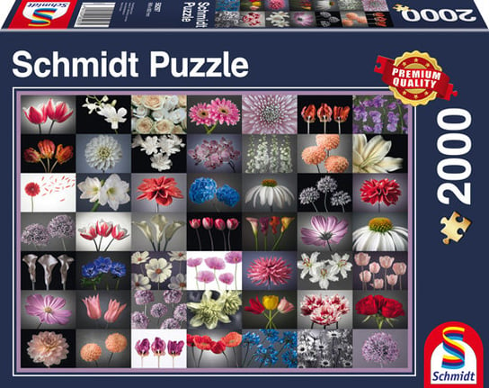 Schmidt, puzzle, Kwiatowe inspiracje, 2000 el. Schmidt
