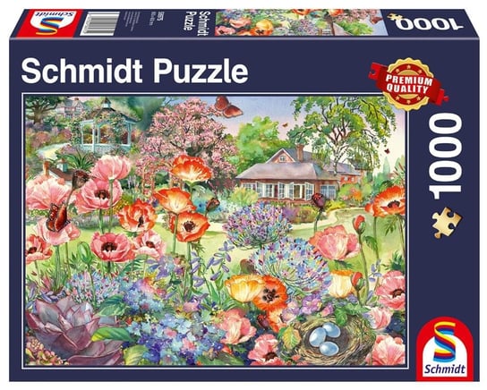Schmidt, puzzle, Kwitnący ogród, 1000 el. Schmidt