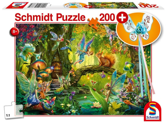 Schmidt, puzzle, Leśne wróżki z różdżką, 200 el. Schmidt