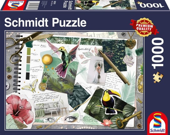 Schmidt, puzzle, Londyn, Paryż, Zbiór inspiracji, 1000 el. Schmidt
