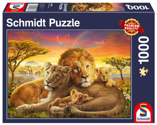 Schmidt, puzzle, Lwia rodzina, 1000 el. Schmidt