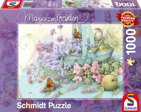 Schmidt, puzzle, Marjolein Bastin, Koszyk pełen kwiatów, 1000 el. Schmidt