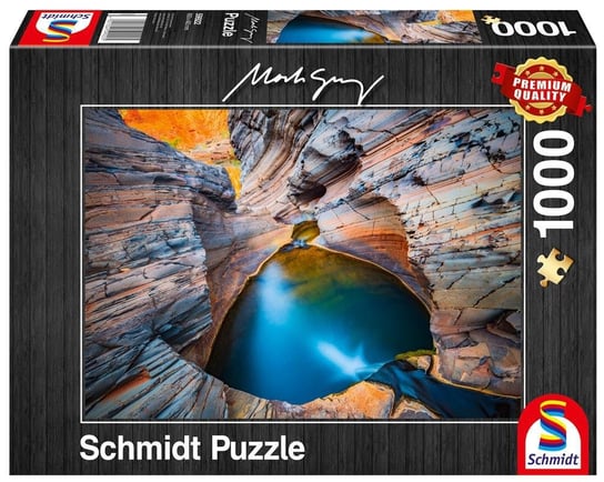 Schmidt, puzzle, Mark Gray Błękit, 1000 el. Schmidt