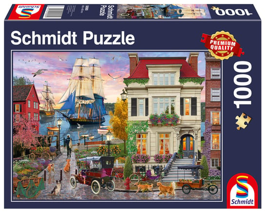 Schmidt, puzzle, Miasto portowe, 1000 el. Schmidt