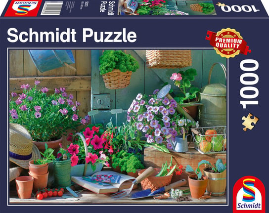 Schmidt, puzzle, Na ogrodowym stole, 1000 el. Schmidt