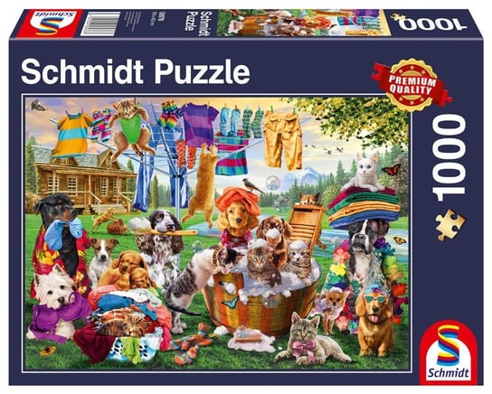 Schmidt, puzzle, Ogród pełen zwierzaków, 1000 el. Schmidt