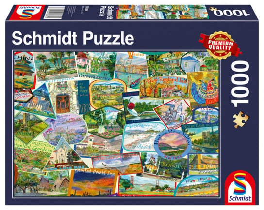 Schmidt, puzzle, Pamiątki z podróży, 1000 el. Schmidt