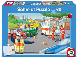 Schmidt, puzzle, Policja, 60 el. Schmidt