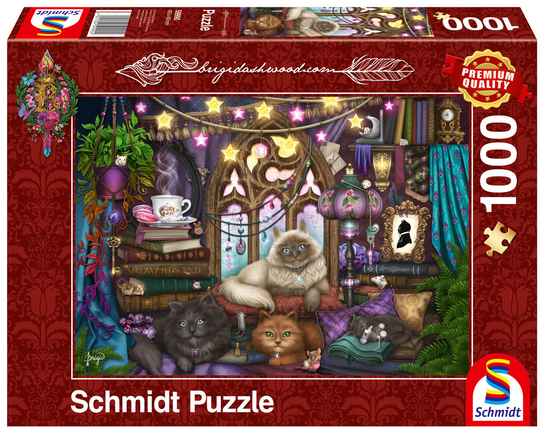 Schmidt Spiele 59988 Brigid Ashwood Feest In De Bibliotheek - Premium Puzzel 1000 Stukjes
