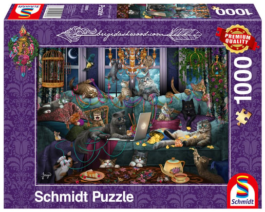 Schmidt, Puzzle PQ BRIGID ASHWOOD Koty podczas kwarantanny, 1000 el. Schmidt