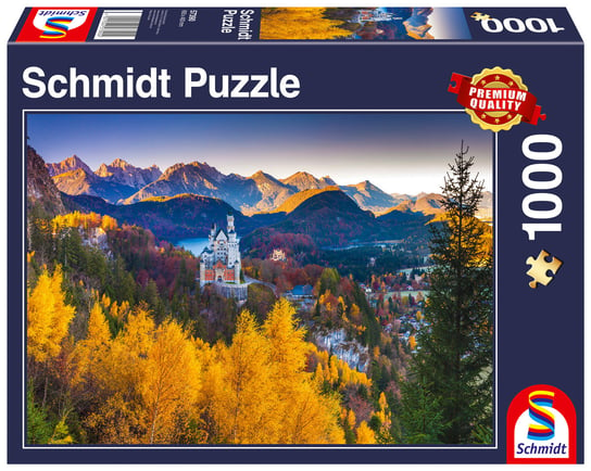Schmidt, Puzzle PQ Jesień na Zamku Neuschwanstein / Niemcy, 1000 el. Schmidt