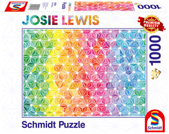 Schmidt, Puzzle PQ JOSIE LEWIS Kolorowe trójkąty, 1000 el. Schmidt
