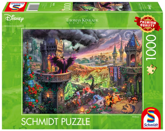 Schmidt, Puzzle PQ THOMAS KINKADE Czarownica / Diabolina (Disney), 1000 el. Schmidt