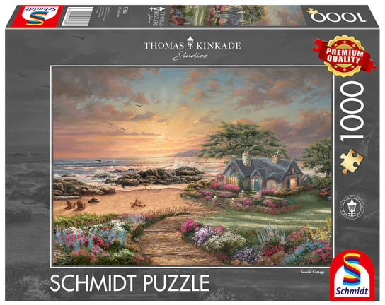 Schmidt, Puzzle PQ THOMAS KINKADE Dom nad morzem, 1000 el. Schmidt