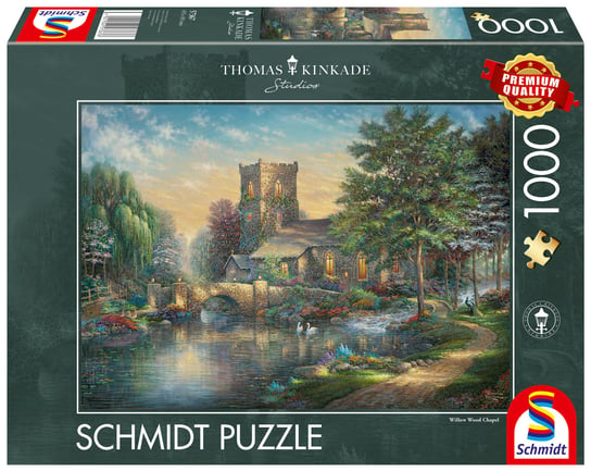 Schmidt, Puzzle PQ THOMAS KINKADE Kaplica, 1000 el. Schmidt