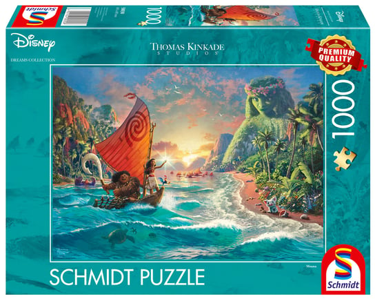 Schmidt, Puzzle PQ THOMAS KINKADE Vaiana: Skarb oceanu (Disney), 1000 el. Schmidt