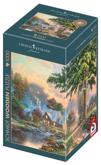 Schmidt, Puzzle PQ THOMAS KINKADE W starym młynie (drewniane), 1000 el. Schmidt