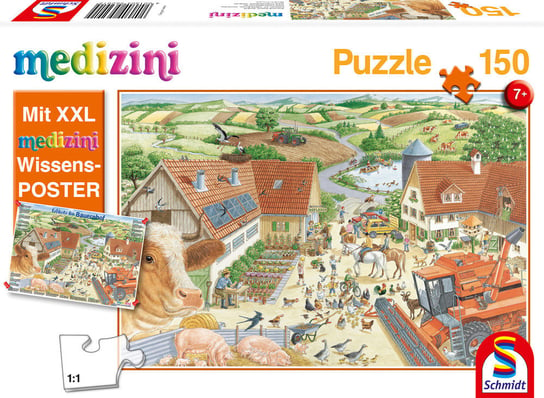 Schmidt, puzzle, Przygody na wsi, 150 el. Schmidt