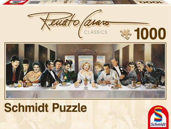 Schmidt, puzzle, Renato Casaro, Obiad celebrytów, 1000 el. Schmidt