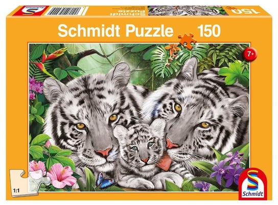 Schmidt, puzzle, Rodzina tygrysów, 150 el. Schmidt