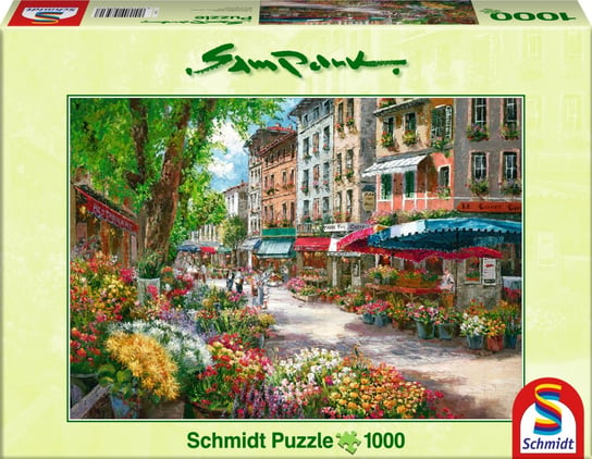 Schmidt, puzzle, Sam Park Targ z kwiatami, 1000 el. Schmidt