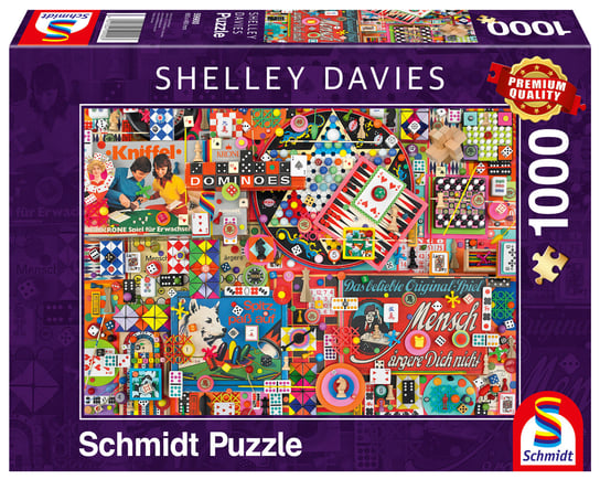 Schmidt, puzzle, Shelley Davies Gry Planszowe Retro, 1000 el. Schmidt