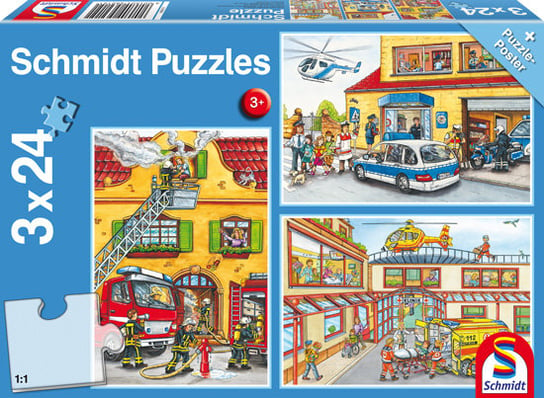 Schmidt, puzzle, Służby ratownicze, 3x24 el. Schmidt