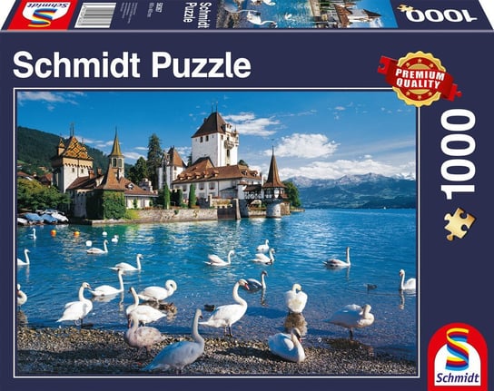 Schmidt, puzzle, Stado łabędzi nad jeziorem, 1000 el. Schmidt