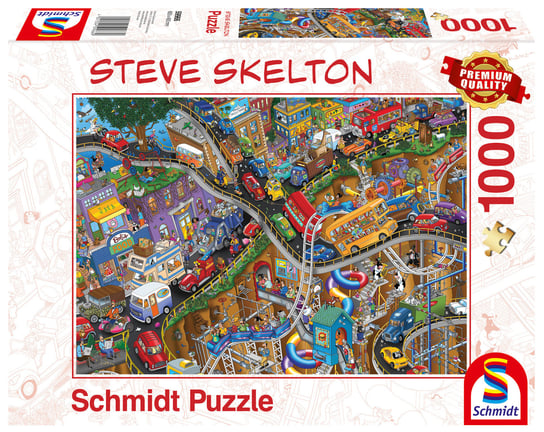 Schmidt, puzzle, Steve Skelton, Godziny szczytu, 1000 el. Schmidt