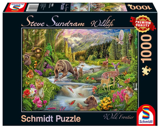 Schmidt, puzzle, Steve Sundram, Leśne zwierzęta, 1000 el. Schmidt