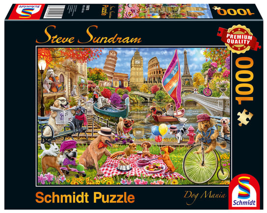 Schmidt, puzzle, Steve Sundram, Psie szaleństwo, 1000 el. Schmidt