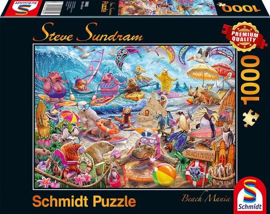 Schmidt, puzzle, Steve Sundram Zwierzaki Na Plaży (beach Mania), 1000 el. Schmidt