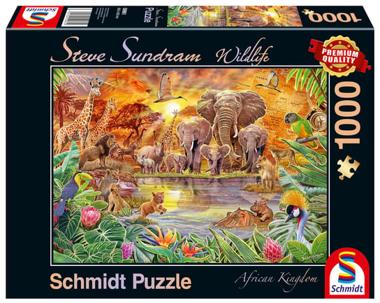 Schmidt, puzzle, Steve Sundram, Zwierzęta Afryki, 1000 el. Schmidt