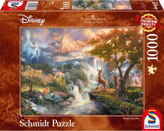 Schmidt, puzzle, Thomas Kinkade, Bambi, 1000 el. Schmidt