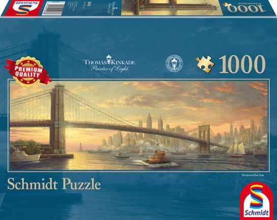Schmidt, puzzle, Thomas Kinkade, Brooklyn Bridge (Panorama), 1000 el. Schmidt