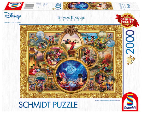 Schmidt, puzzle, Thomas Kinkade, Disney Myszka Miki & Minnie (Disney), 2000 el. Schmidt