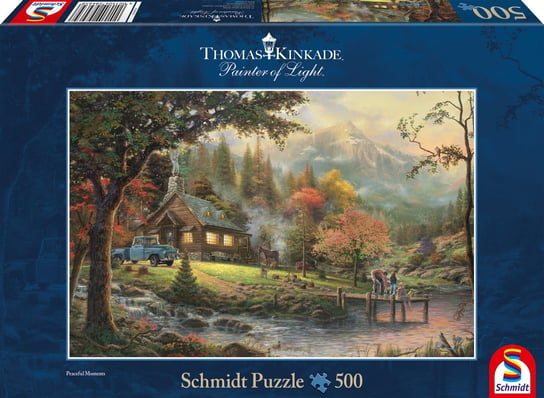 Schmidt, puzzle, Thomas Kinkade, Idylla nad jeziorem, 500 el. Schmidt