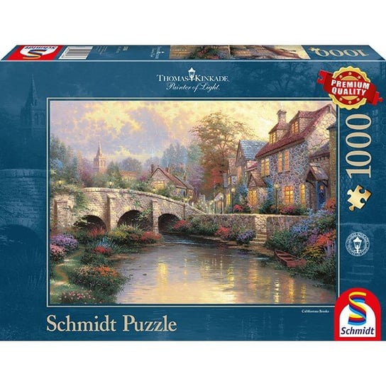Schmidt, puzzle, Thomas Kinkade, Na starym moście, 1000 el. Schmidt
